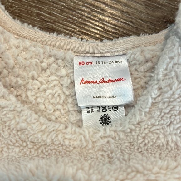 Hanna Andersson Marshmallow Fleece Overalls 18-24m - Picture 2 of 2